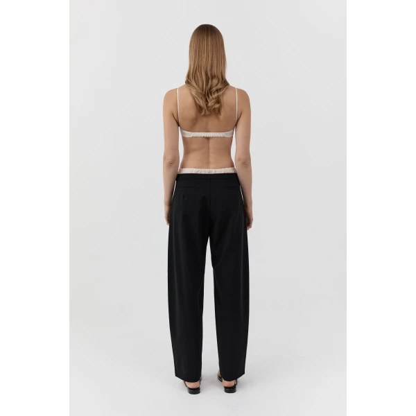 St. Agni Silk Organza Bralette in Talco, view 5