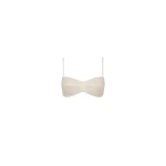St. Agni Silk Organza Bralette in Talco