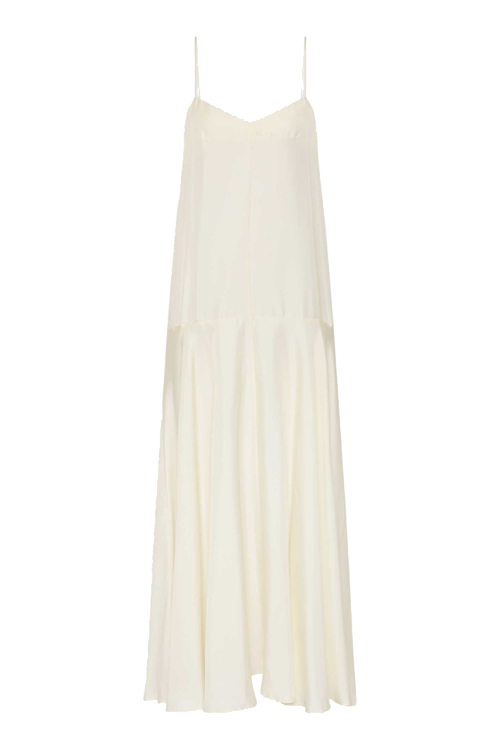 St. Agni Silk Twill Relaxed Slip Dress in Milk | Dresses | Coveti St. Agni Silk Twill Relaxed Slip Dress in Milk