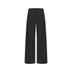 St. Agni Silk Wool Jacquard Minimal Pants in Black