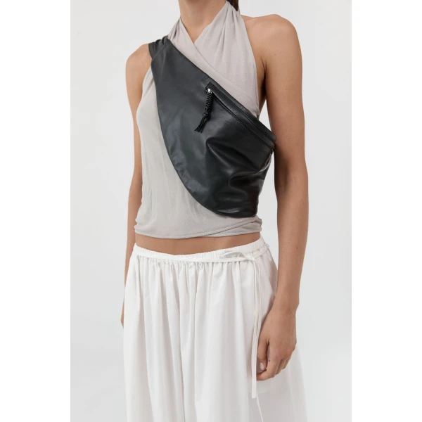 St. Agni Soft Belt Bag in Black, view 4