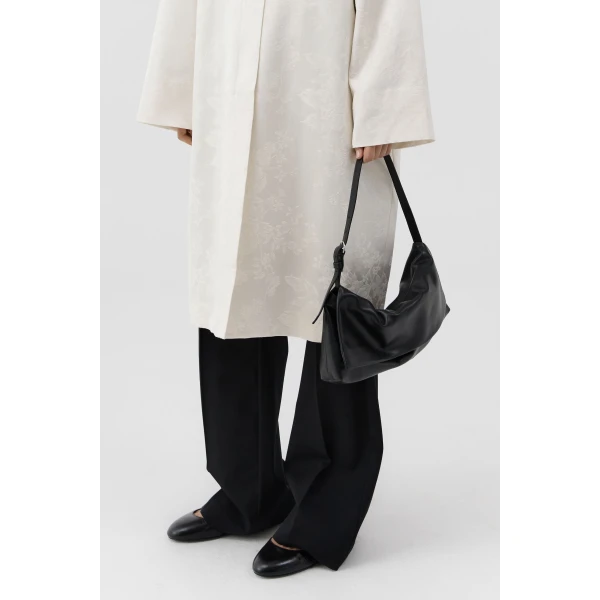 St. Agni Soft Detachable Belt Bag in Black, view 6