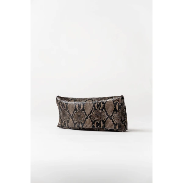 St. Agni Soft Detachable Belt Bag in Python Embossed, view 6