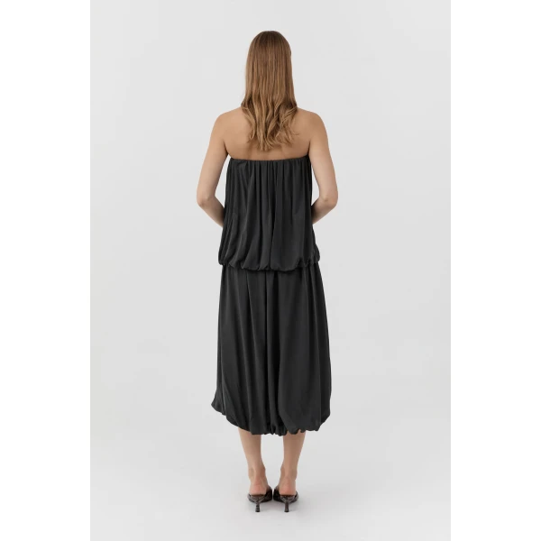 St. Agni Strapless Balloon Top in Magnet, view 5