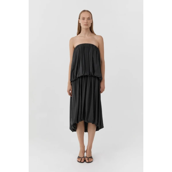 St. Agni Strapless Balloon Top in Magnet, view 6