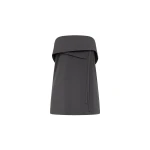 St. Agni Strapless Wrap Top in Iron Glaze