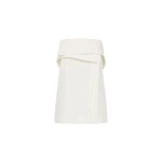 St. Agni Strapless Wrap Top in Off White