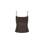 St. Agni Stretch Silk Cami in Cedar