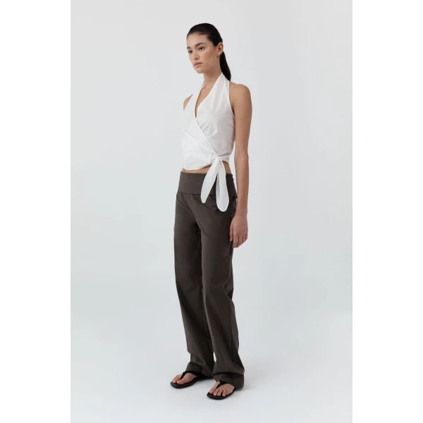 St. Agni Studio Pants in Wood, view 3