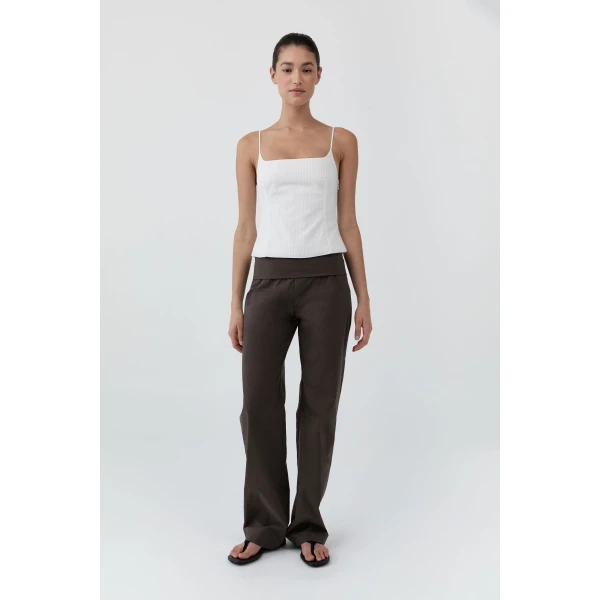 St. Agni Studio Pants in Wood, view 4