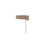 St. Agni Suede Asymmetric Belt in Almond