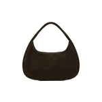 St. Agni Suede Large Bon Bon Bag in Coffee