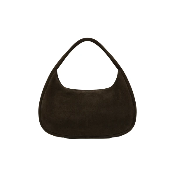 St. Agni Suede Large Bon Bon Bag in Coffee
