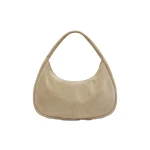 St. Agni Suede Large Bon Bon Bag in Rock