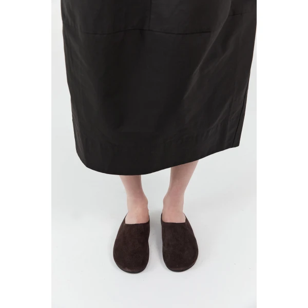 St. Agni Suede Mule in Coffee, view 5