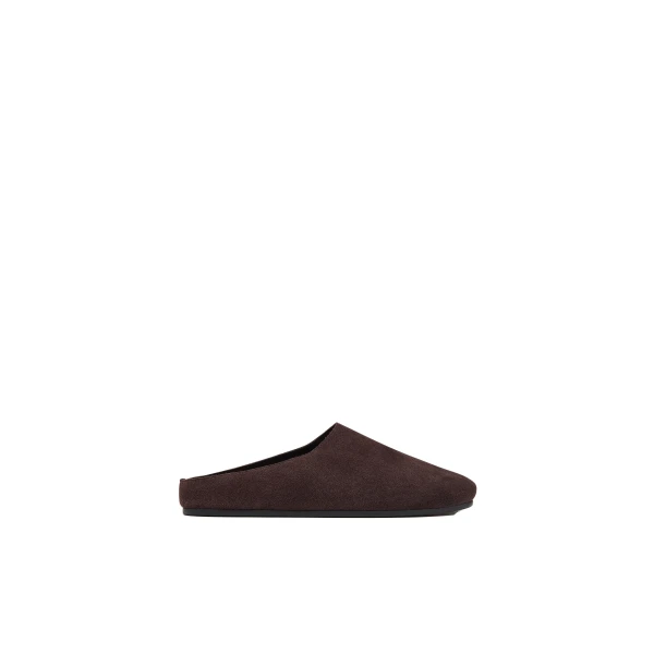 Suede Mule in Coffee