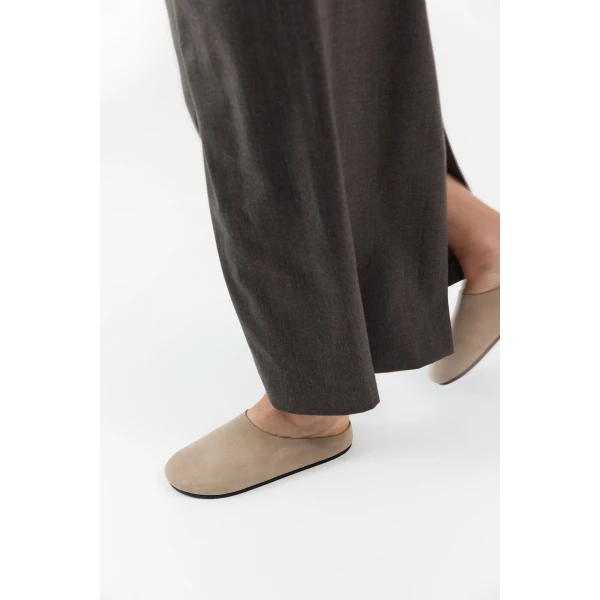 St. Agni Suede Mule in Rock, view 2