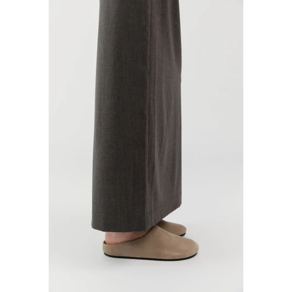 St. Agni Suede Mule in Rock, view 3