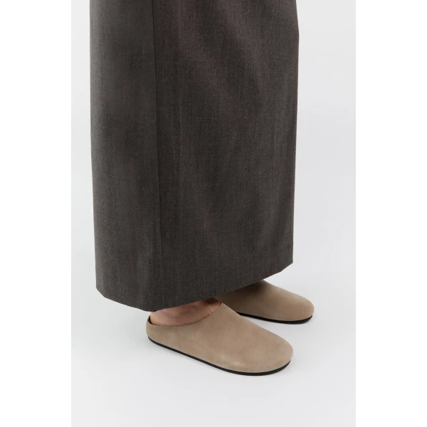 St. Agni Suede Mule in Rock, view 5