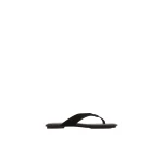 St. Agni Suede Opanka Slide in Black and Coffee