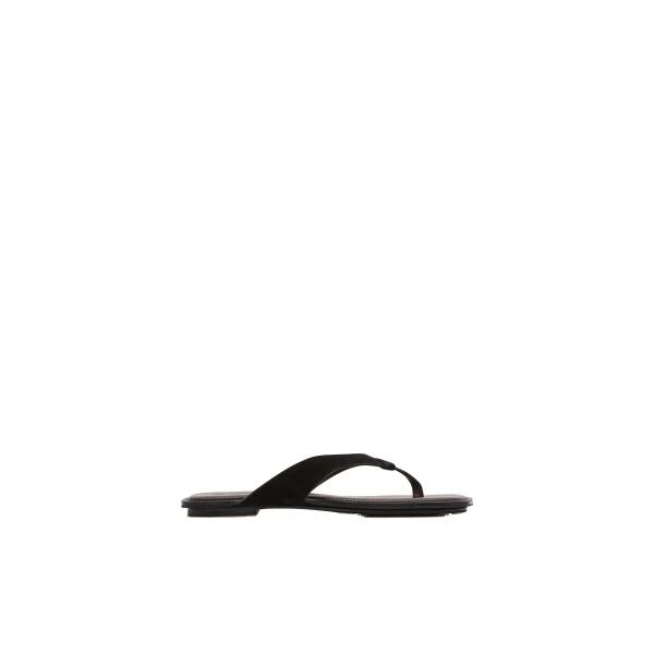 Suede Opanka Slide in Black and Coffee