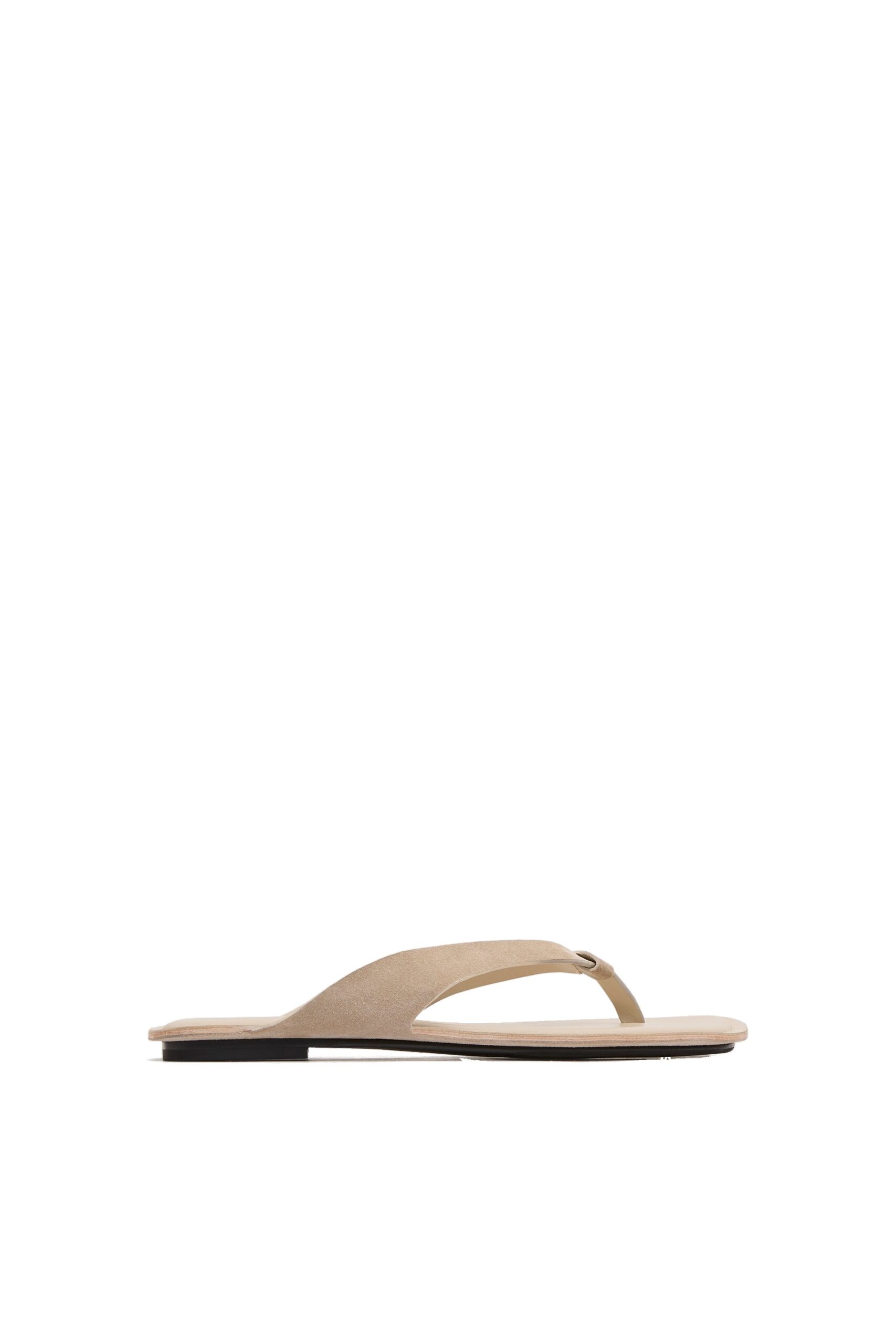 St. Agni Suede Opanka Slide in Papyrus | Slides | Coveti St. Agni Suede Opanka Slide in Papyrus