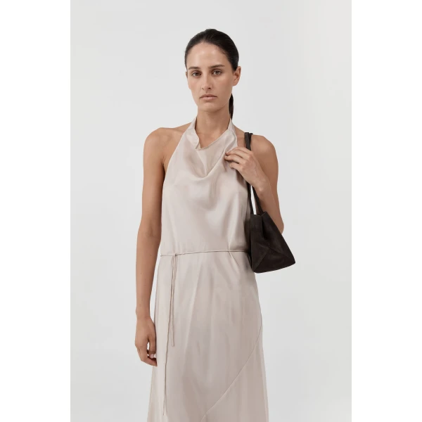 St. Agni Suede Origami Tote in Coffee, view 4