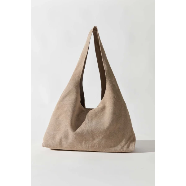 St. Agni Suede Soft Bag in Papyrus, view 2