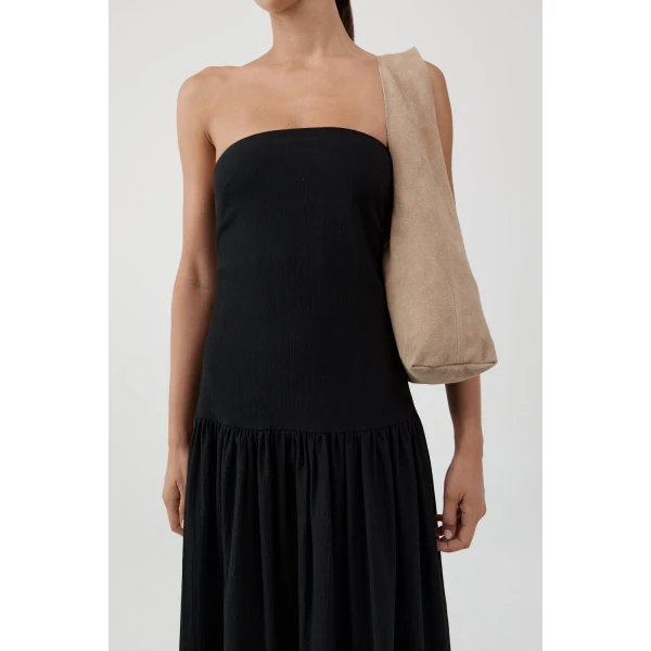 St. Agni Suede Soft Bag in Papyrus, view 4