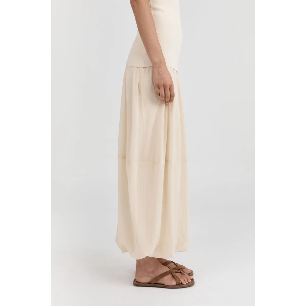 St. Agni Suede Soft Strap Slide in Toffee, view 3
