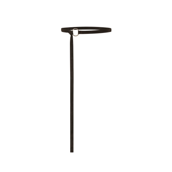 Suede Tie Belt in Coffee