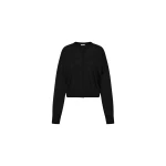 St. Agni Superfine Merino Wool Cardigan in Black