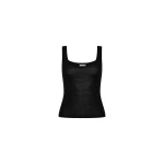 St. Agni Superfine Merino Wool Tank in Black