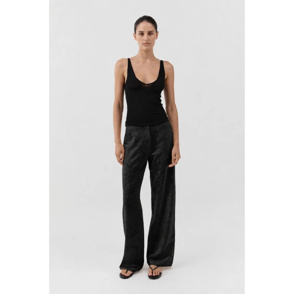 St. Agni Superfine Merino Wool Top in Black, view 6