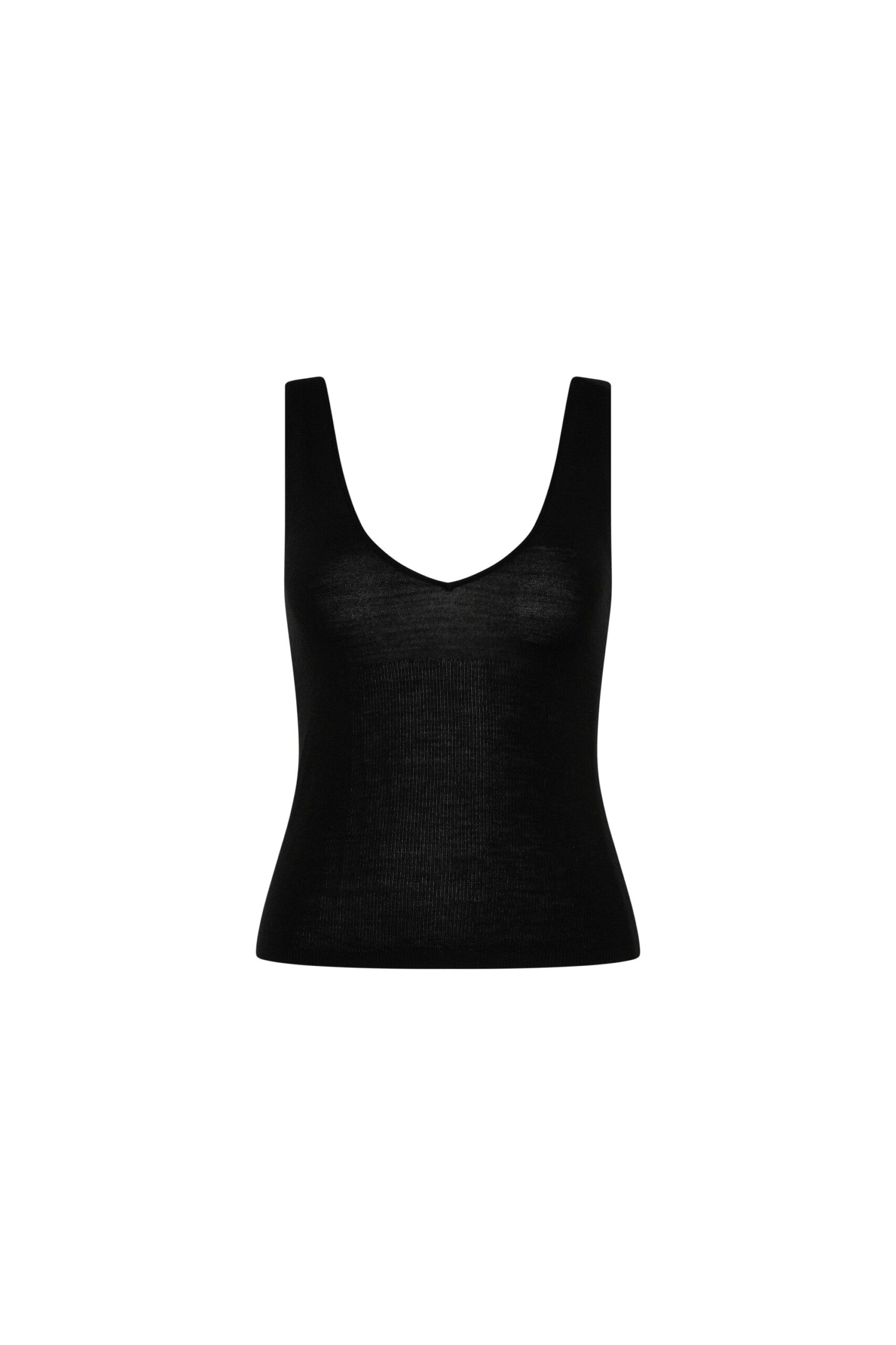 St. Agni Superfine Merino Wool Top in Black | Tops | Coveti St. Agni Superfine Merino Wool Top in Black