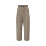 St. Agni Tailored Barrel Pants in Light Taupe