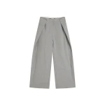 St. Agni Tailored Fold Pants in Concrete