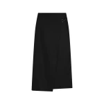 St. Agni Tailored Wrap Skirt in Black