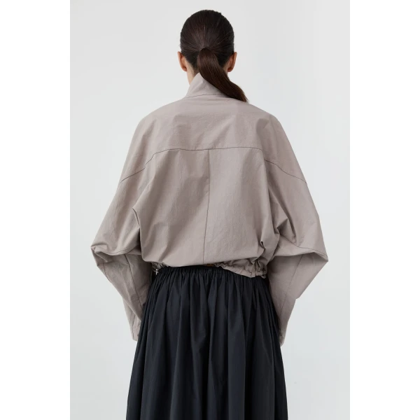 St. Agni Technical Cotton Carpenter Jacket in Grey Stone, view 5