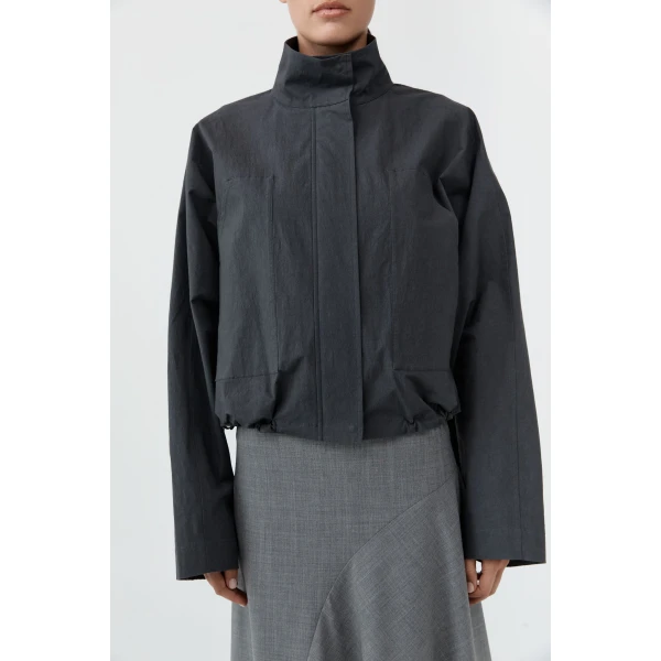 St. Agni Technical Cotton Carpenter Jacket in Iron Glaze, view 3