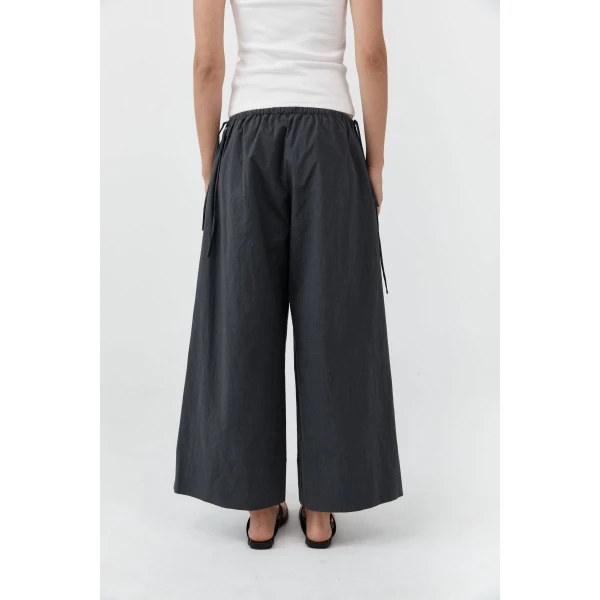 St. Agni Technical Cotton Cropped Drawstring Pants in Iron Glaze, view 6