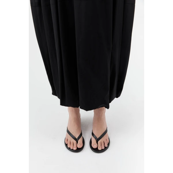 St. Agni Thong Wedge in Black, view 2