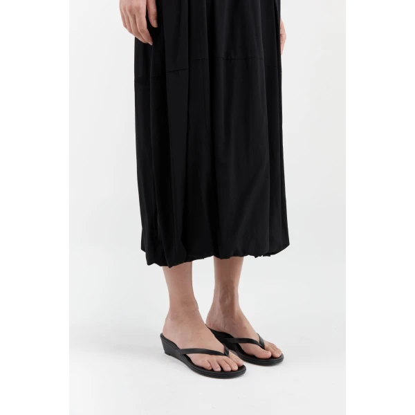 St. Agni Thong Wedge in Black, view 3