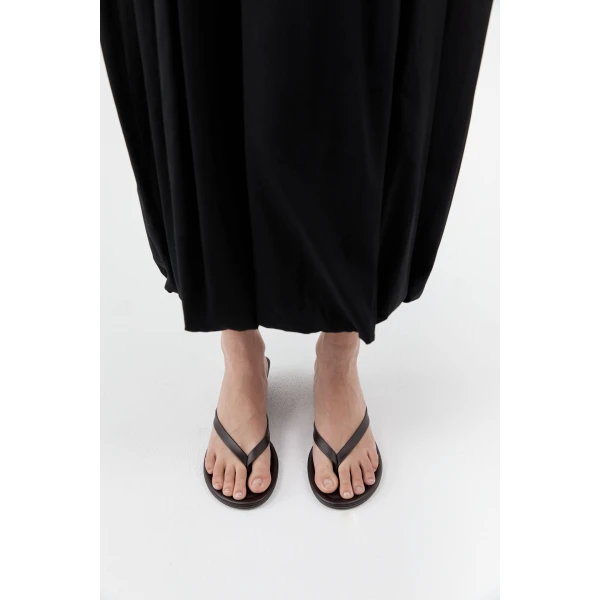 St. Agni Thong Wedge in Coffee, view 2