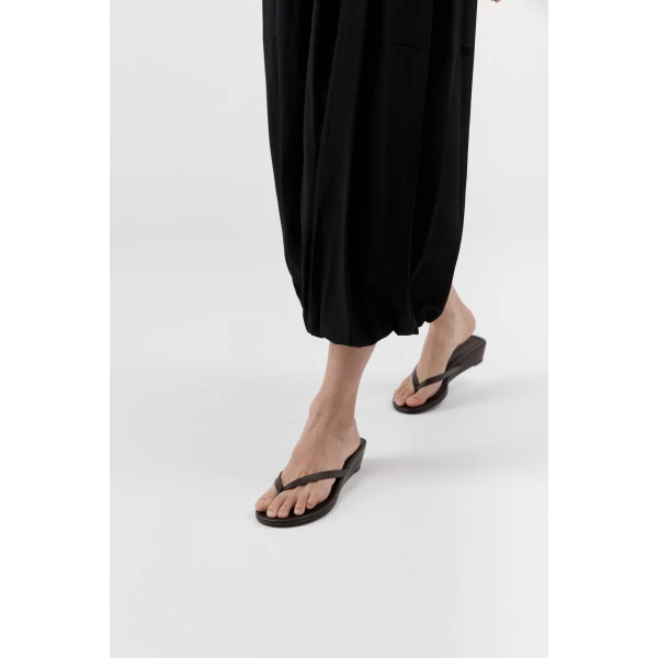 St. Agni Thong Wedge in Coffee, view 5