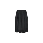 St. Agni Transparent Midi Skirt in Black
