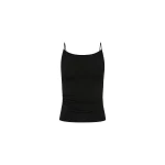 St. Agni Twist Back Knit Top in Black