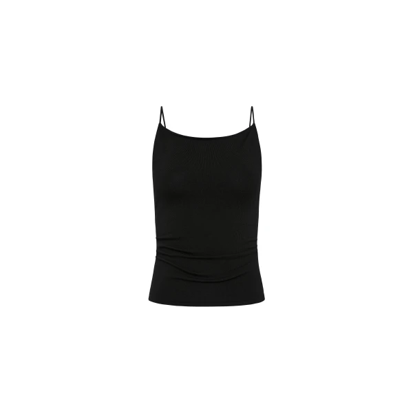 Twist Back Knit Top in Black