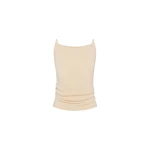 St. Agni Twist Back Knit Top in Shell