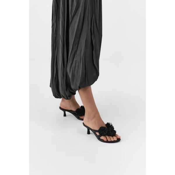 St. Agni Urchin Heel 50 in Black, view 5